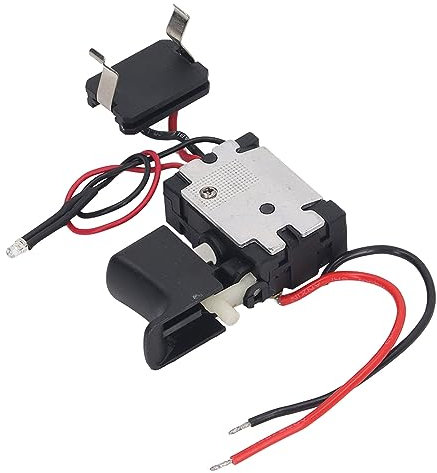 Interruptor de Gatillo de Taladro Inalámbrico, Batería de Litio Taladro de Control de la Velocidad de Llave Eléctrica Interruptor de Gatillo con Luz 7.2-24V, Instalación Fácil