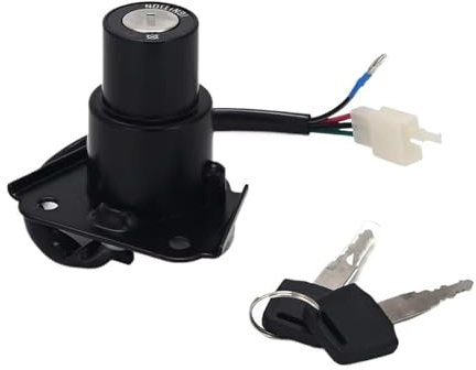 Interrupteur d'allumage Compatible Avec Yamaha Pour Xv125 1999-2011 Pour Xv250 1988-2011 Accessoires Moto Interrupteur Démarrage D'allumage Prise Verrouillage À Clé