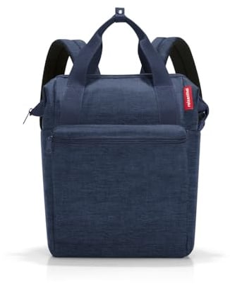 reisenthel allrounder R twist navy – Rucksack und Tragetasche in einem – Mit Stecklasche für Reisetrolleys