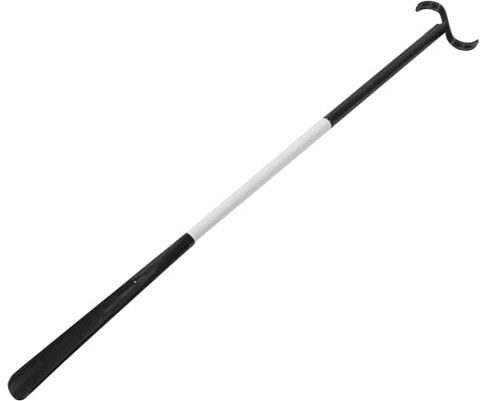 Operitacx Handicapped Dressing Stick Plastic Dressing Stick Helper Easy to Assemble Home Use Sturdy Abs Material for Elderly Seniors and Pregnant Woman 34.98x4.72x1.57in