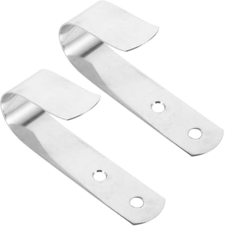 Mikikit 2 Pezzi Gancio per Salvagente in Acciaio Inossidabile Argento, Supporto Resistente e Facile da Installare per Piscina e Ringhiere Barca
