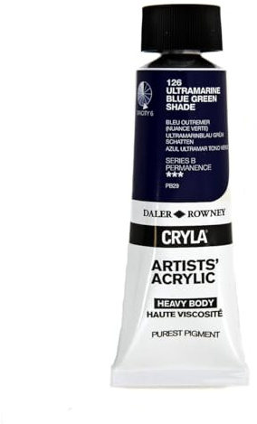Daler-Rowney Cryla Acrylic 75 ml Ultramarine Blue Green, Professional Artists