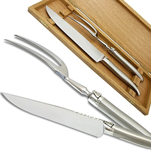 Service à Découper Laguiole Prestige inox forgé Finition Sablée