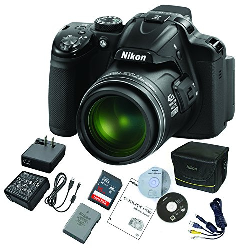 Nikon Coolpix P520 Compact Digital Camera 18.1 Megapixels 3.2 Inch Screen 42x Optical Zoom Black