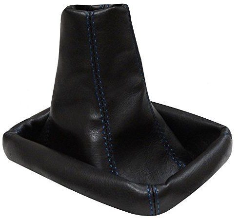 AERZETIX 50DG0039 - Fuelle para palanca de cambios, piel sintética, costuras azules