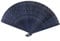 FANSOF.FANS Handheld Folding Fan Bamboo Ribs for Women Girls Fans Hand Held HQF17 (Royal Navy Blue)