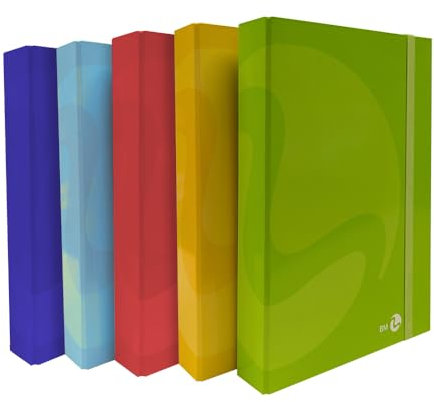 BM BeMore – Porta Documenti Vari Colori 0111060 – Dorso 5Cm – Dimensioni 24X35X5 Cm – Copertina Rigida – Plastificata Lucida – Confezione Da 1 Pezzo
