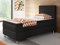 Boxspringbett Berlin 90x200 cm Webstoff Schwarz