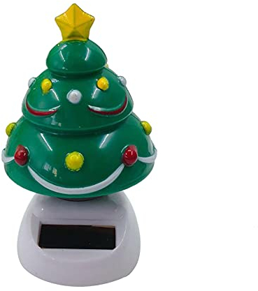 Luckxing Solar Wackelfiguren Auto Weihnachten Wackel Puppe Solarfigur Spielzeuge Weihnachtsbaum Wackelfigur Auto Armaturenbrett Dekoration Energiesparende Ornamente Für Auto Urlaub Geburtstagsgesch