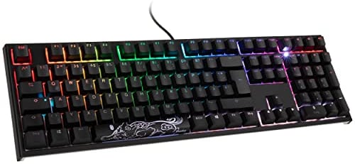 Ducky One 2 Backlit PBT Gaming Tastatur, MX-Red, RGB LED - schwarz