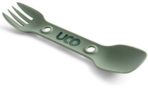 UCO Utility Spork 3-in-1 Combo Spoon-Fork-Knife Utensil, Camp Green