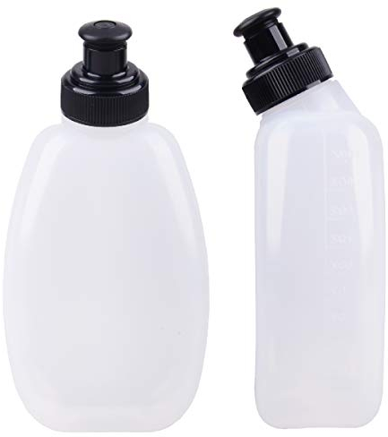 Azarxis Flasque Running Gourde Hydratation Bidon Sport Bouteille d'eau pour Sac à Dos Ceinture Marathon (280ml - 2 Pièces)