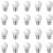 HUAMu Ampoules à baïonnette B22 - Paquet de 20 ampoule LED feston 2W(équivalent 20W),ampoule à économie d'énergie Golfball,ampoules BC Party Small/mini，blanc froid