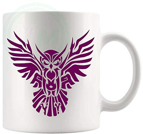 The Owl Mug in Purple