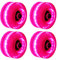 Xpccj 4 Stück Rollschuh-Räder, leuchtend, für Outdoor-Rollschuhe/Rollschuhe/Rollschuhe/Rollschuhe/Rollschuhe, geeignet für zweireihiges Skaten und Skateboard.