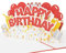Favour Pop Up® - Glückwunschkarte zum Geburtstag in 3D, ein farbenfrohes „Happy Birthday“, das garantiert Freude bereitet, Format 13x18cm TB128