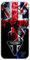 Cover in silicone morbida trasparente per Apple iPhone stampata, Omaggio Triumph, Logo Bandiera Inglese Colore (iPhone 7/8/SE)