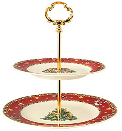 Seltmann 001.756791 Marie-Luise Etagere, Weihnachtsnostalgie, 2-teilig