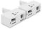 Dynamode Double Splitter Adapter - ADSL Micro Filter and Lead Adapter for Broadband, Cable Sky, Modem, Router, Phone Systems, Home And Office - White Double 2-Way Broadband Internet, 2 Pack