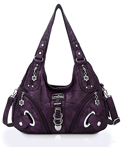 Angel Kiss Borsa Donna PU Pelle Borse a Mano Grande Borse Tote Vintage Borsa a Tracolla