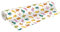 Clairefontaine 202091C - Rolle Geschenkpapier Excellia 80g, 50x0,70m, ideal für Geschenke, Good vibes, 1 Rolle