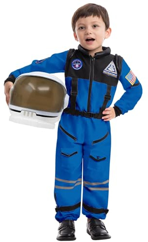 Spooktacular Creations Casque d'Astronaute avec Visière Mobile Jouet de Jeu d'Eveil pour les Enfants et les Jeunes Enfants