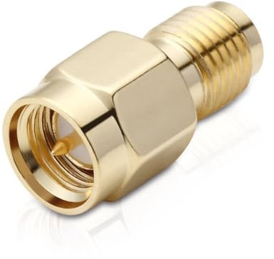 Conecto SMA-Adapter: Kupplung, Stecker mit Pin auf RP-SMA-Buchse mit Pin, Vergoldet zum Verbinden von Anschlüssen