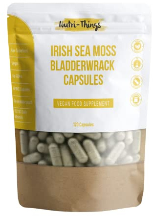 Sea Moss Capsules | Vegan Superfood | Metabolism and Energy Boost | Great Alternative to Gel, Gummies & Raw Irish SeaMoss | 120 Capsules