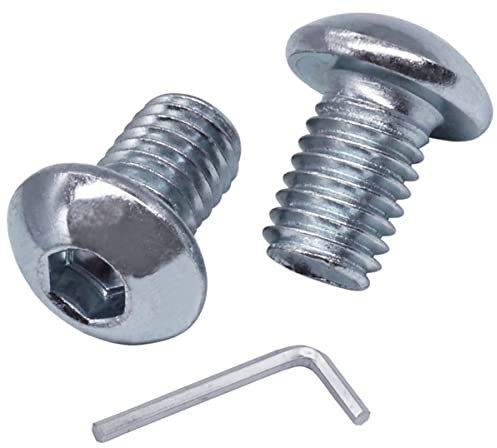 SKIR'CO Tornillos de cabeza hexagonal M6 x 10 mm, tornillos de máquina, pernos de tapa de zócalo (10 piezas)