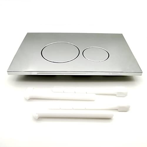 Toilet Push Button Flush Replacement,Dual-Flush Actuator Plate For Concealed Cisterns Toilet Flush Button, For Bathroom Toilet Push Button Single Flush Button