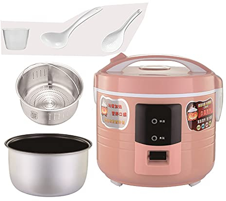 Rice Cooker (2/4L) Household Multifunctional Low-Sugar Non-Stick Rice Cooker, Rice Soup Separation, Intelligent Heat Preservation, for 1-4 People (Size : 2L) (2L)