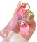 Rertnocnf Joli porte-clés animal flottant liquide Kawaii porte-clés sac à dos breloque bracelet porte-clés pour fille et femme, Panda C-rose, 5 * 3 * 3.7 cm