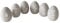 BOLTZE 6X Dekofigur Florina Beton grau Höhe 8 cm, Frühling, Ei, Floral