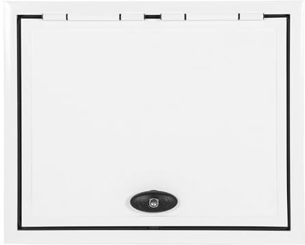 Weikeya Access Storage Door, Resistant RV Luggage Door, Aluminum Alloy Frame, Waterproof Heavy Duty Security Lock, 20 X 12 Inch, 120 Degree Opening for Caravan