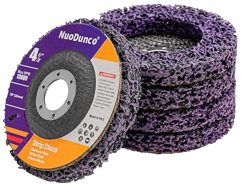 NuoDunco 5PCS Strip Discs for Angle Grinder Paint Scraper Rust Remover for Metal, 115mm Paint Stripper Abrasive Wheel Surface Polish Clean Tool
