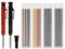 Funnytek Lot de 6 crayons de charpentier mécaniques de 2,8 mm avec 26 recharges pour construction, architecture et travail du bois