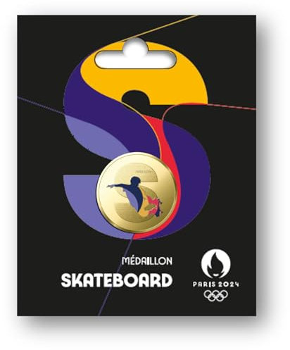 Médaille JO 2024 Olympique Skateboard