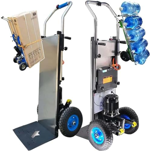 MAYFABD Elektrischer Sackkarre Treppen Hoch und Runter 1200 W Elektrischer Treppensteiger Sackkarre mit Wartungsfreiem Bürstenlosem Motor Abnehmbarer Batterie Tragfähigkeit