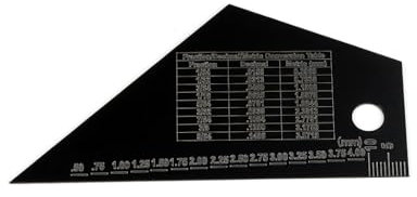 Alnicov Saitenmessgerät für Gitarrensaiten, Saitenhöhenlineal, Bundwippe, Nivellierungsanleitung, Gitarrenbauer-Werkzeug für E-Gitarre und Bass