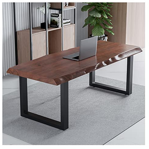 asdchZen Computertisch, Multifunktionaler Massivholz-Schreibtisch, Computertisch, Nordischer Minimalistischer Home-Office-Schreibtisch, Schreibtisch, 5 cm Dicke Schreibtischplatt,200x80x75cm