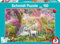 Schmidt Spiele 56387 Einhornfamilie im Blütenwald, 150 Teile Kinderpuzzle
