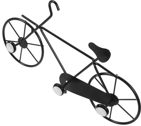 BUGUUYO Eisenhaken zum Aufhängen von Handtüchern und Kleidung Fahrradförmiger Schwarzer Rustikaler Schlüsselhaken für Küche und Wohnzimmer
