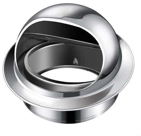 URPIZY 100/150mm Rund Lüftungsgitter, Wandentlüftung Edelstahl Außengitter, Lufthaube Kugelhaube Abluft- und Zulufthaube, Vogelschutzgitter, Mausschutzgitter(100mm)