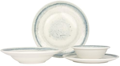 Bonna Geschirrset (Large) - Rivus Line - 24 teilig - 6 Personen - Porzellan