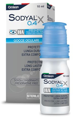 Omisan SODYAL X 0.4 konservierungsfreie Augentropfen 0,4% Hyaluron 10 ml