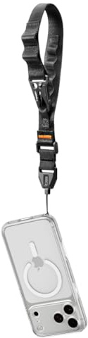 Spigen DA30S Cordon Téléphone Portable Universelle Sangle Courte - Noir
