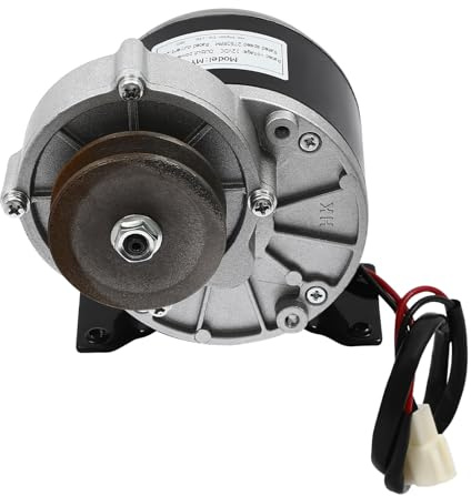 250W Elektromotor mit Untersetzungsgetriebe leistungsstarker Elektromotor mit Riemenscheibe Getriebemotor DrehzahlEinstellbereich 0300rpm für Roller Elektrofahrräder Sägemaschinen usw