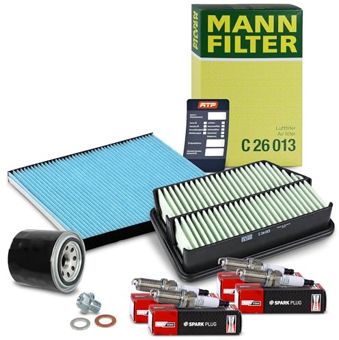 BESTPRICE ATP Inspektionspaket Set C mit 1x Ölfilter, 1x Innenraumfilter, 1x