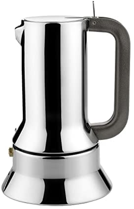 Cafetera expreso de acero inoxidable Alessi 9090/6 FM