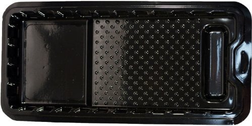 Shur-Line 12050C Quick Pro Paint Roller Tray, 4 in, Plastic, Black, 4